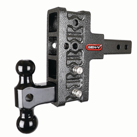 Gen-Y Hitch MEGA-DUTY 2 Shank 5 Offset Drop 1.5K TW 10K Hitch & GH-031 Dual-Ball GH-414